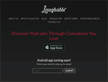 Tablet Screenshot of laughable.com